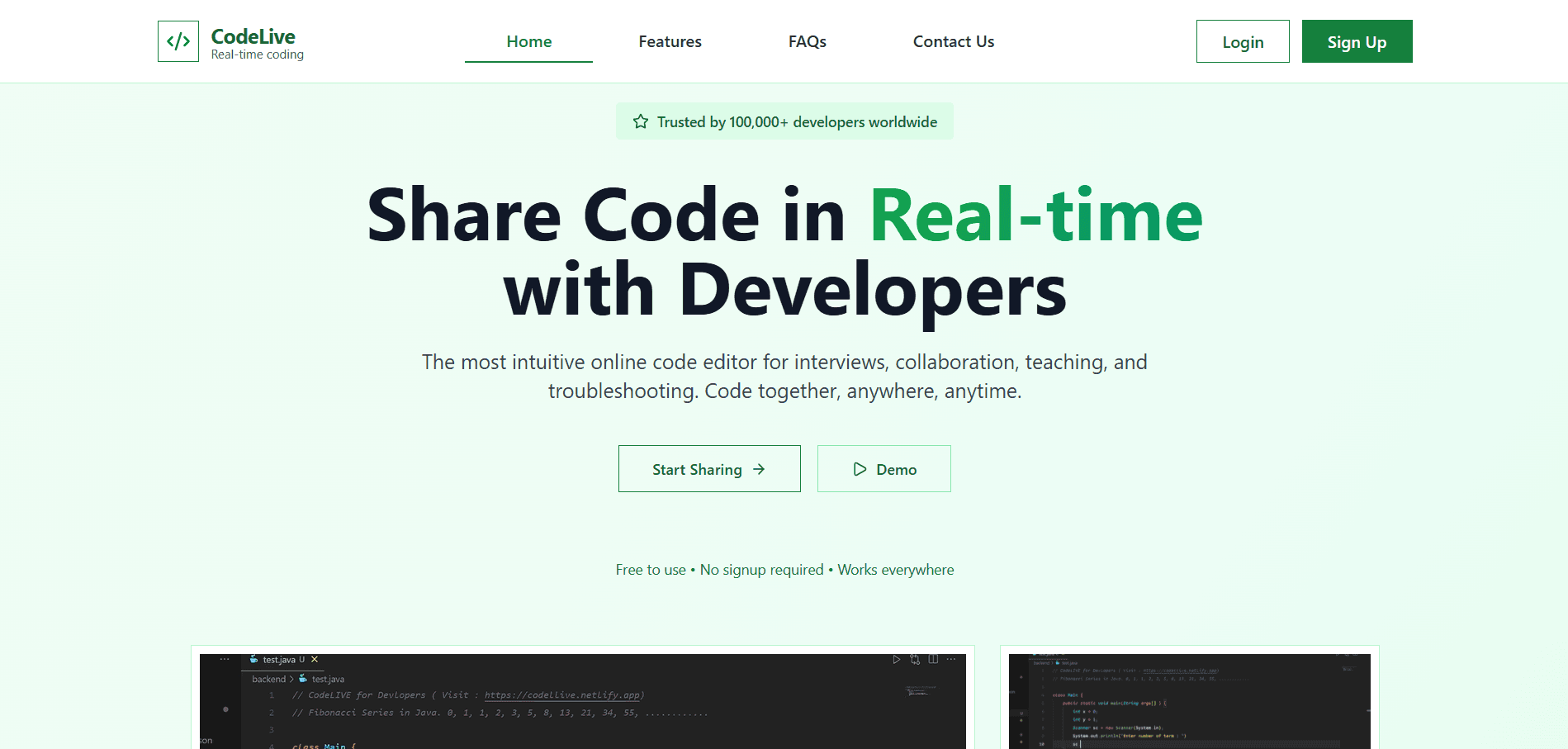 CodeLive - Real-Time Collaborative Code Editor preview