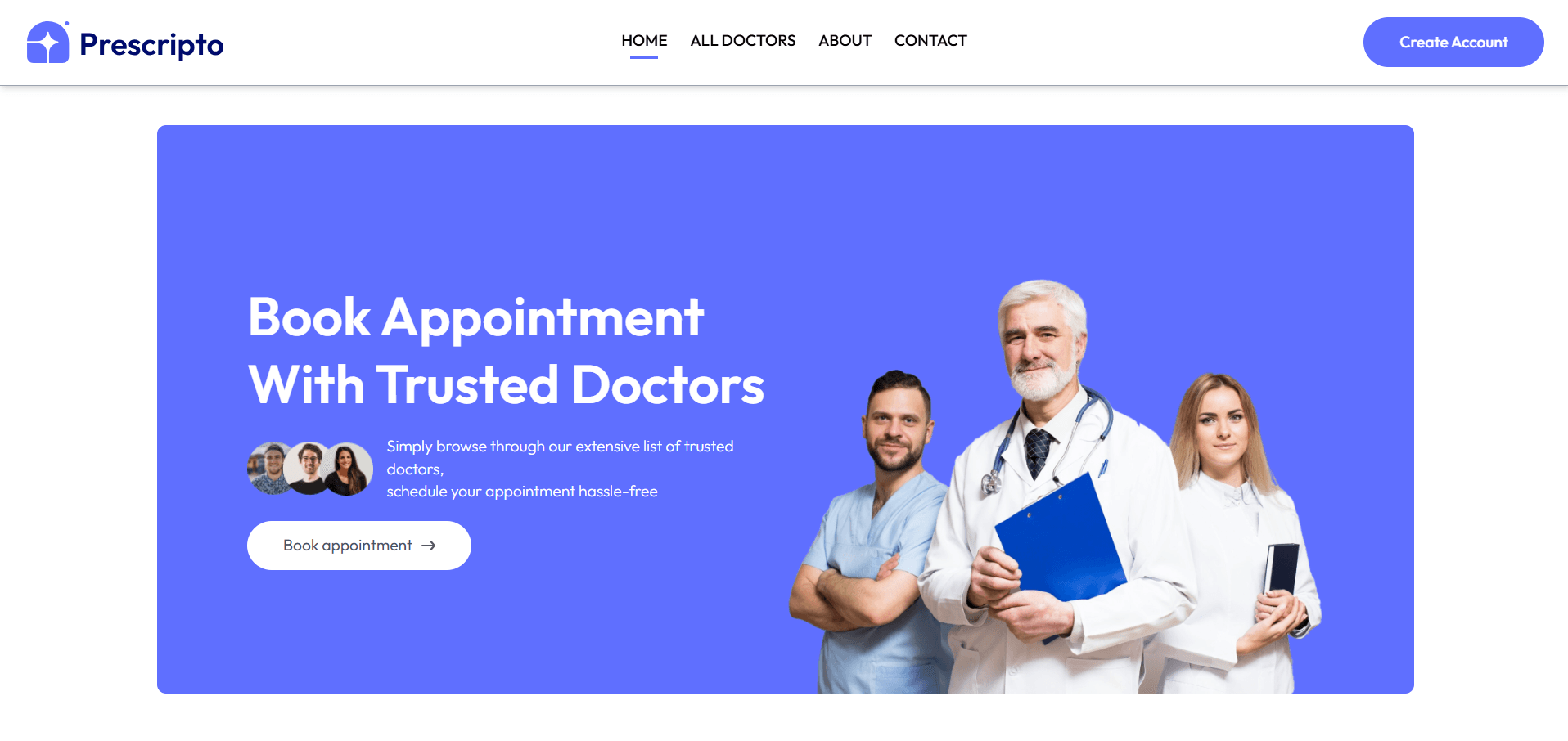 Prescripto – Full-Stack Healthcare Platform preview