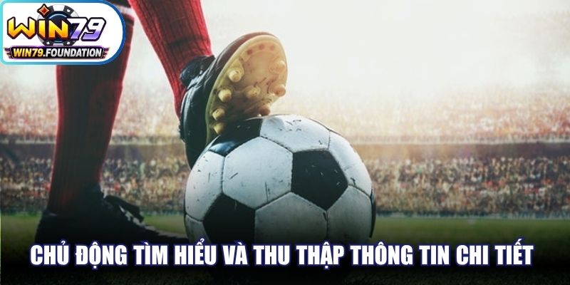 Chủ động tìm hiểu và thu thập thông tin chi tiết của bảng kèo cược