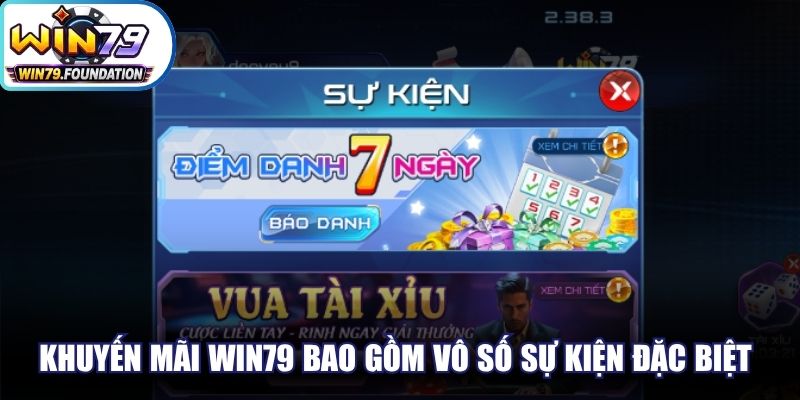 Khuyến Mãi Win79 - Điểm Qua Sự Kiện Hot Nhất Lúc Này 1 Khuyến mãi Win79 bao gồm vô số sự kiện đặc biệt cuốn hút hội viên