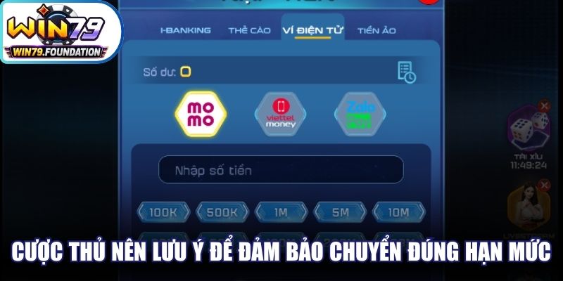 Cược thủ nên lưu ý điều này để đảm bảo chuyển đúng hạn mức