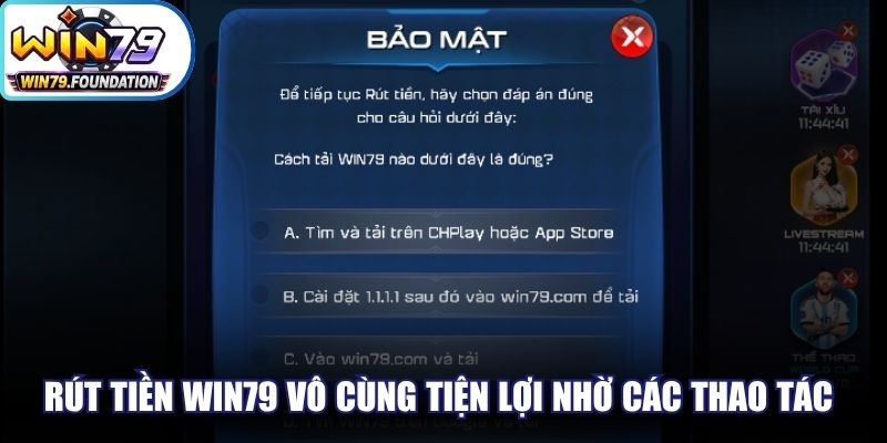 Rút Tiền Win79 - Chuyển Lợi Nhuận Thắng Cược Siêu Tốc 1 Rút tiền Win79 vô cùng tiện lợi nhờ các thao tác tối giản tuyệt đối